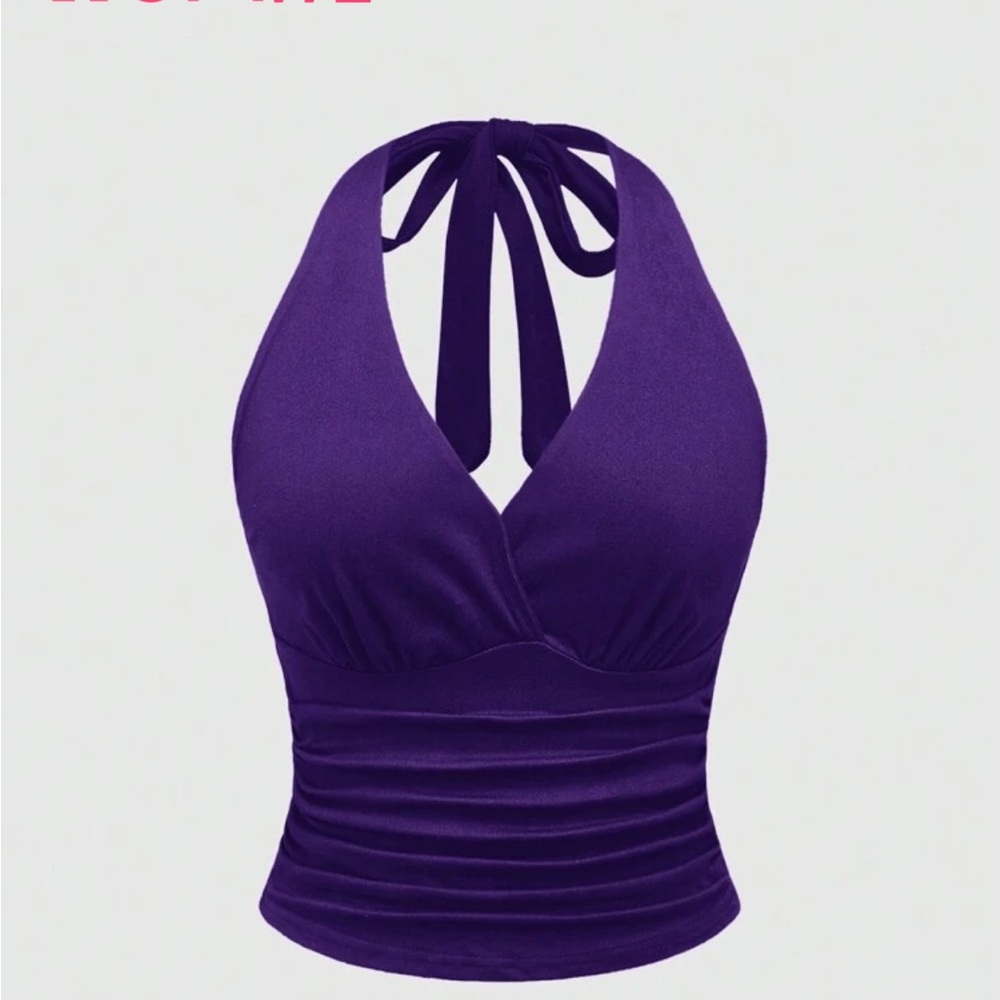 ROMWE Deep Purple Top